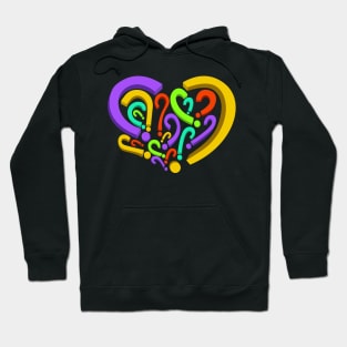 Who is in my heart? Different colors 2 Hoodie